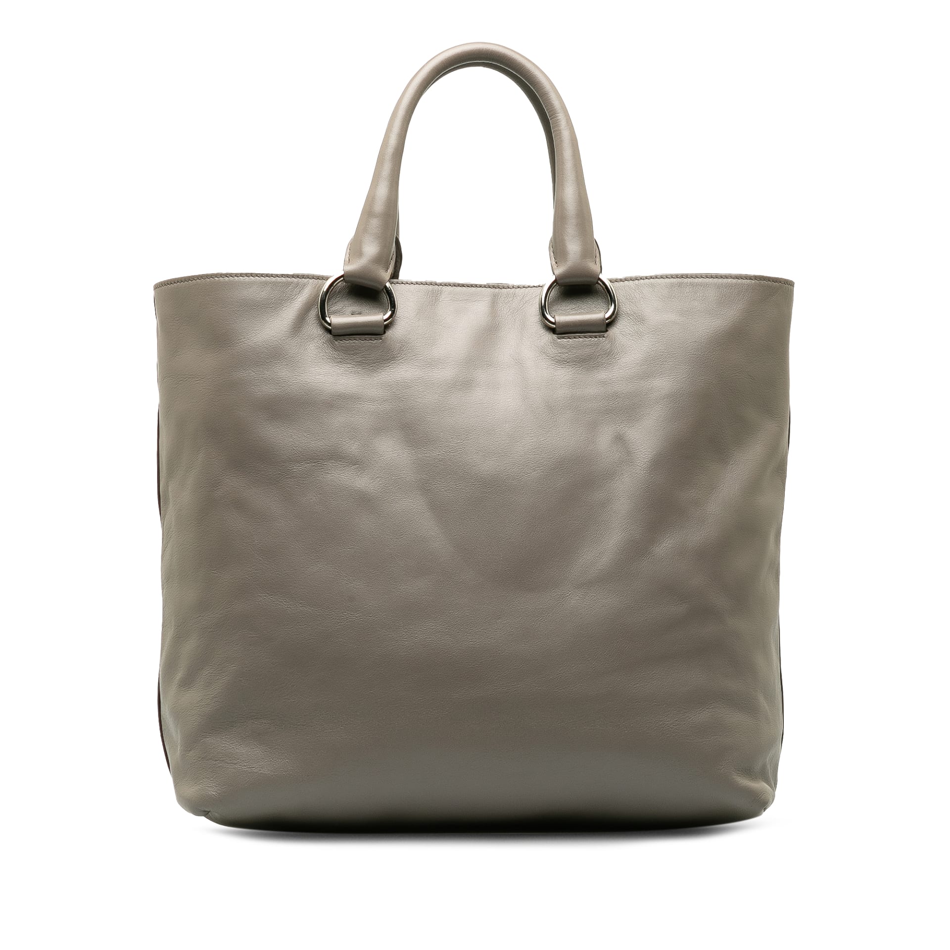 Prada Soft Calf Double Zip Tote Bag