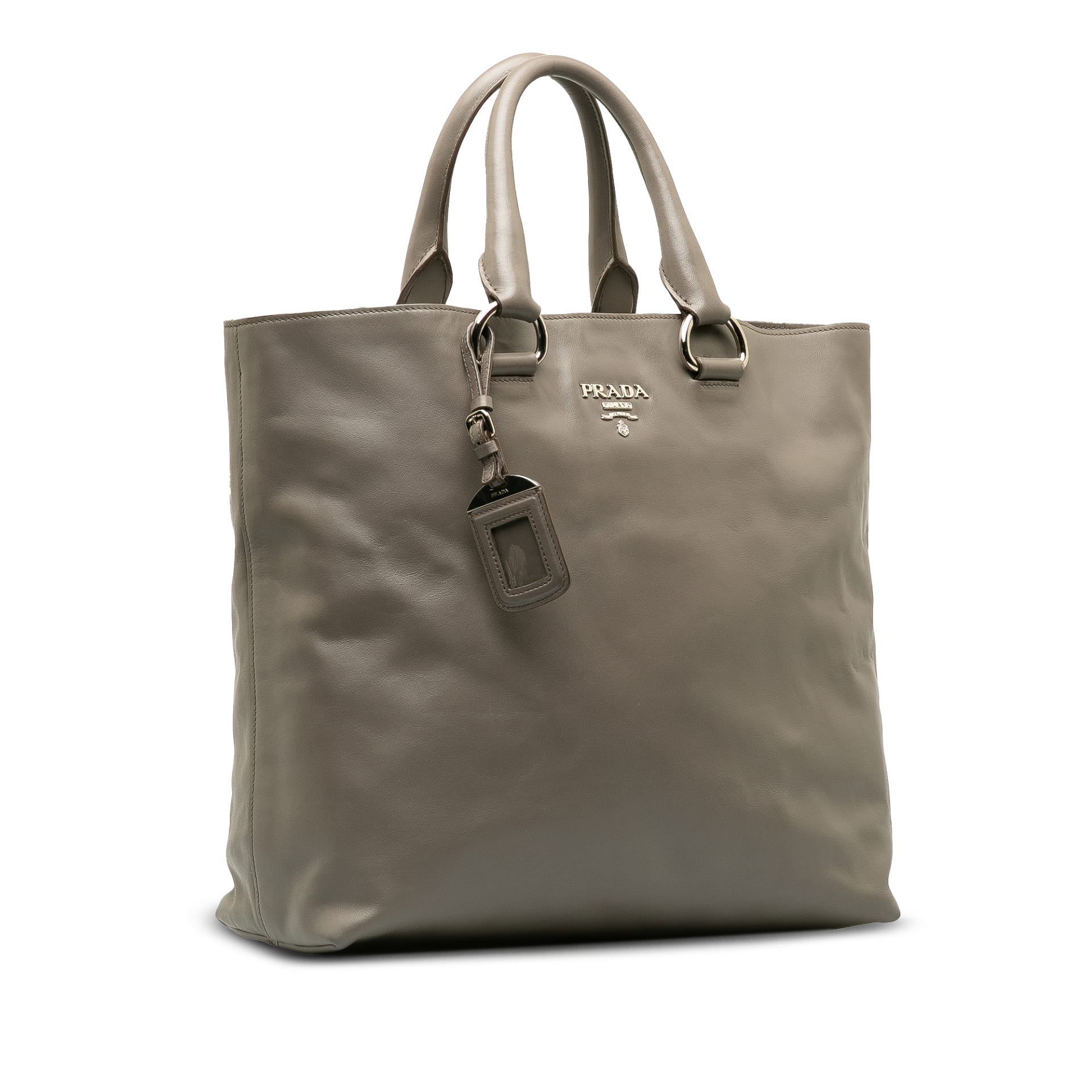 Prada Soft Calf Double Zip Tote Bag