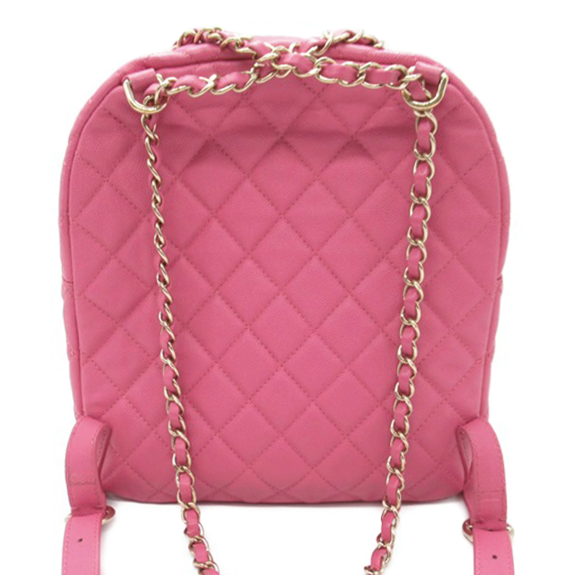 Chanel Large Cc Quilted Caviar Day Backpack