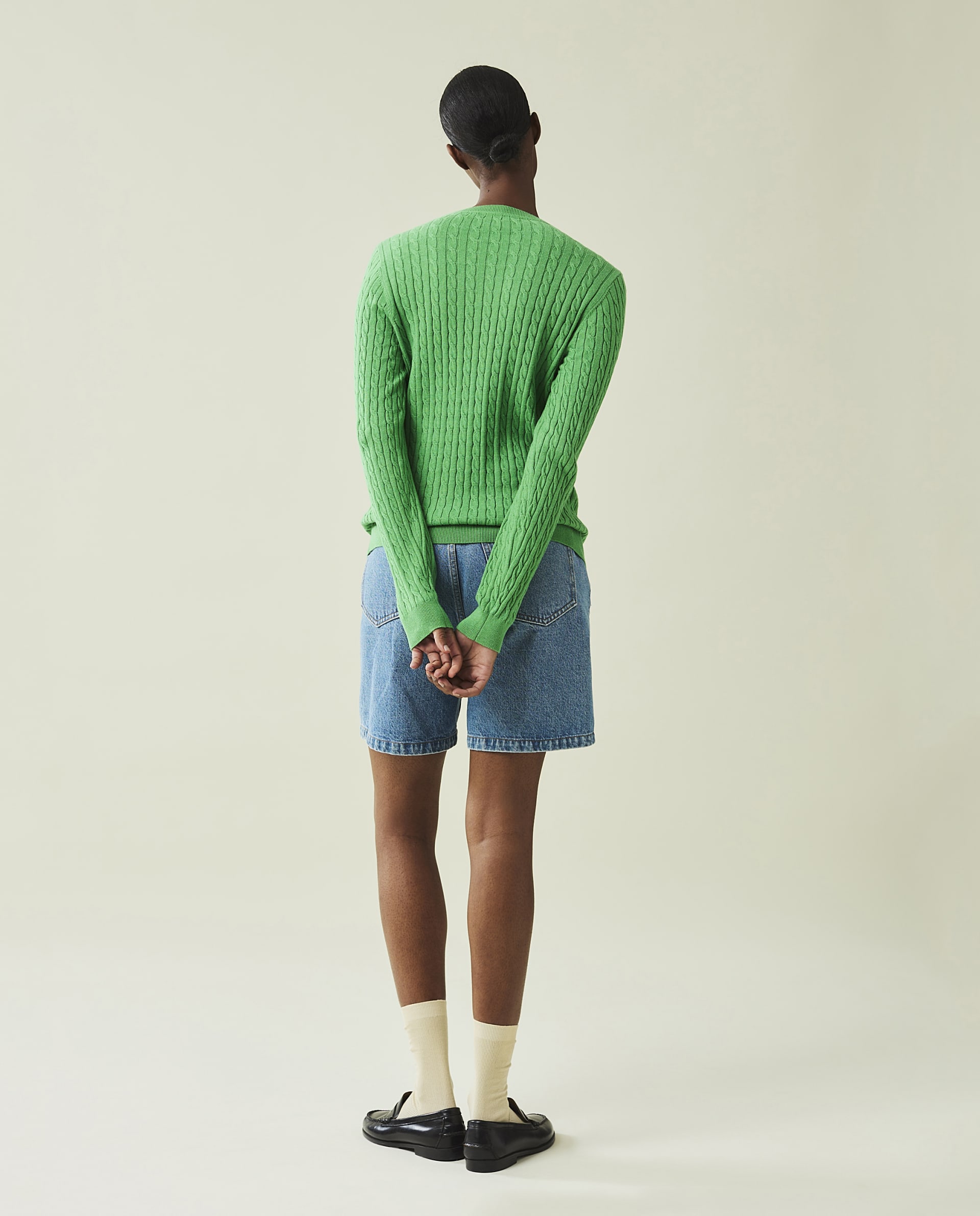Marline Organic Cotton Cable Knitted Sweater