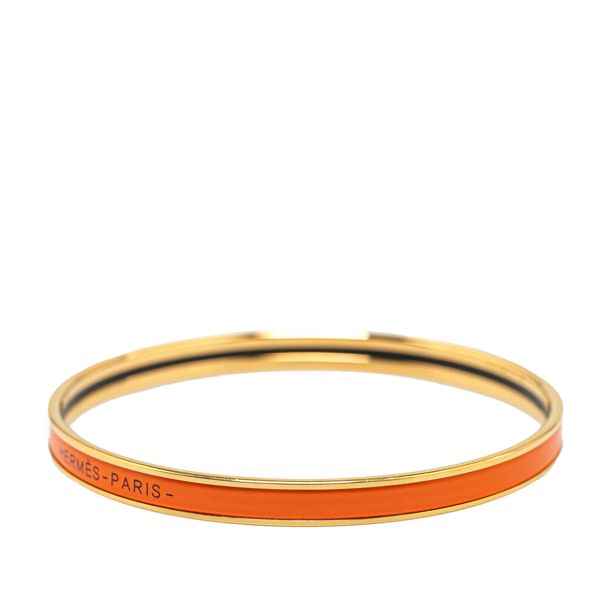 Hermès Extra Narrow Uni Enamel Bangle 70