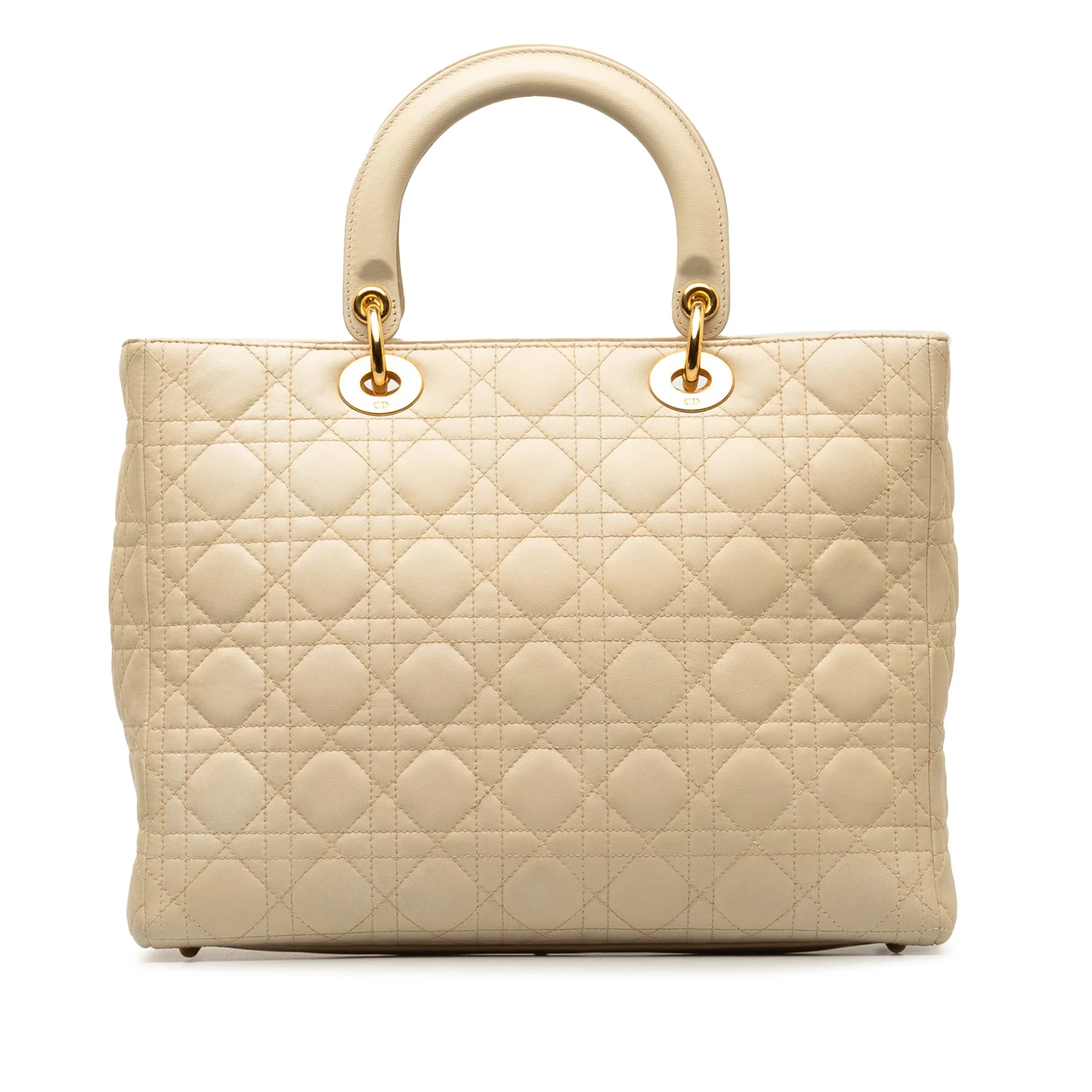 Dior Large Lambskin Cannage Lady Dior