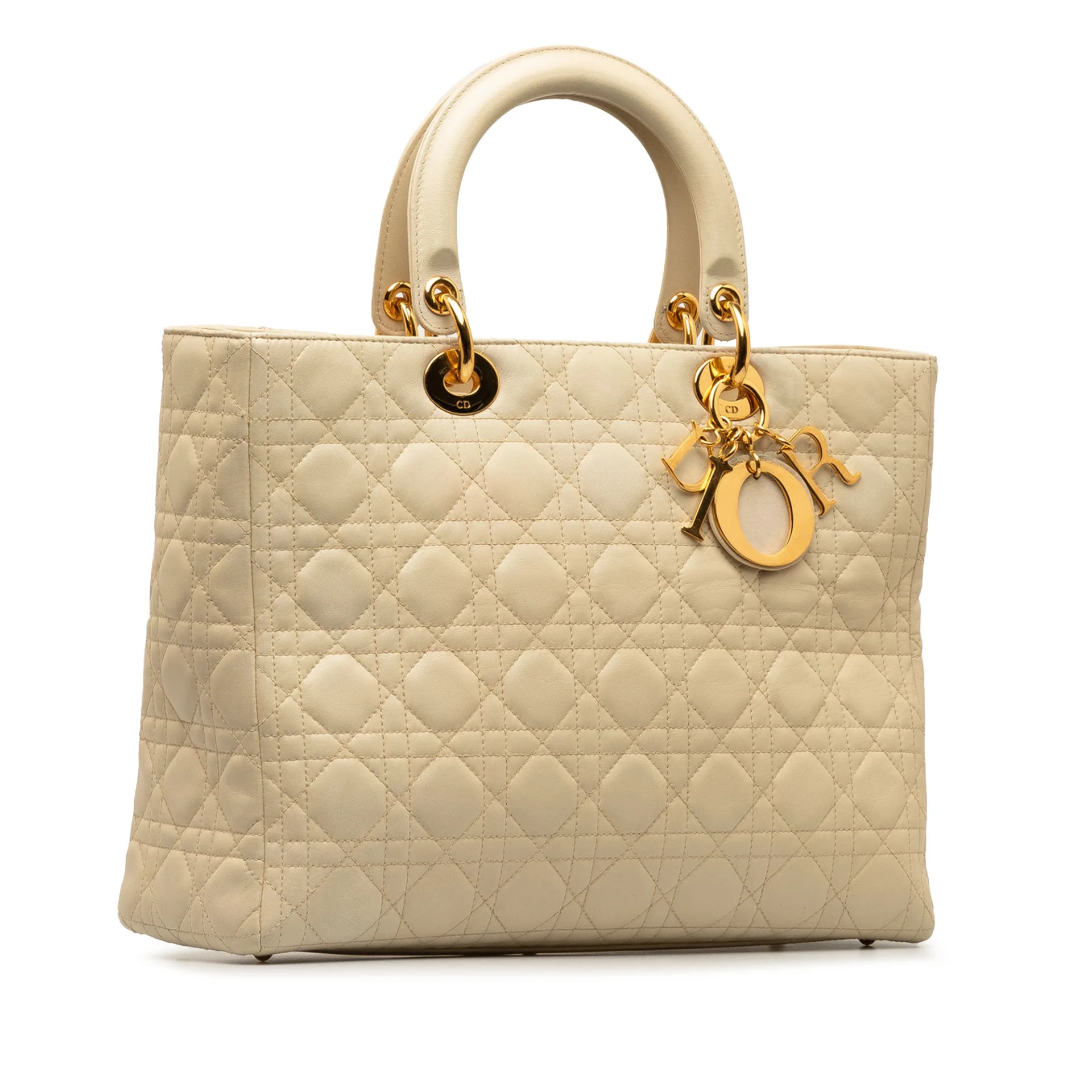 Dior Large Lambskin Cannage Lady Dior