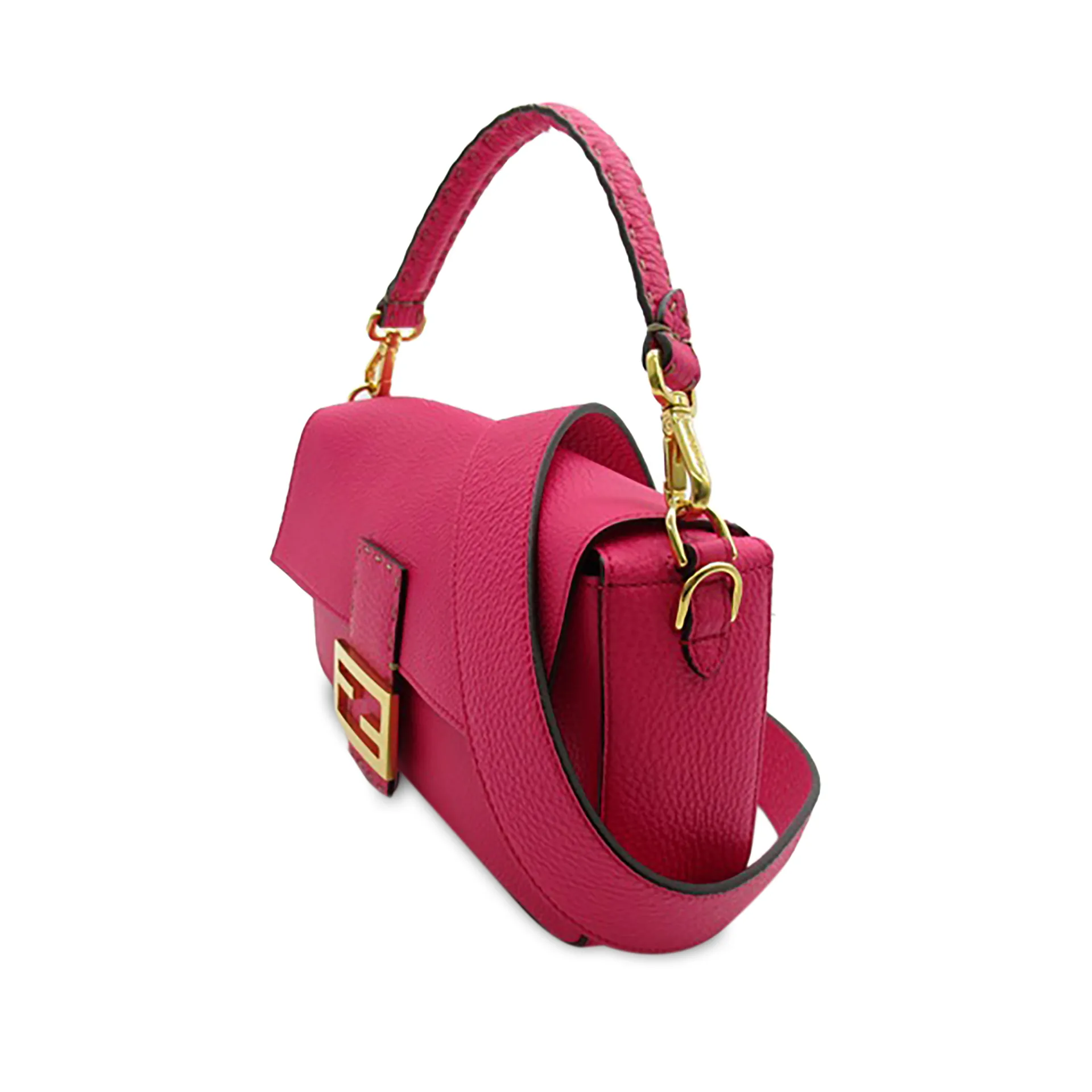 Fendi Selleria Leather Baguette