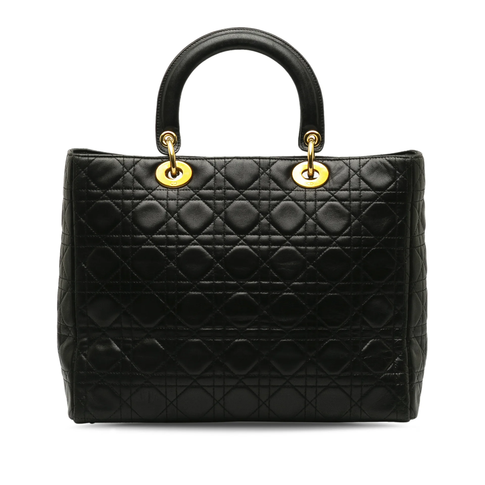 Dior Large Lambskin Cannage Lady Dior