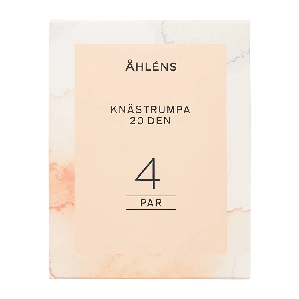 Knästrumpor 20 den, matt, 4-pack