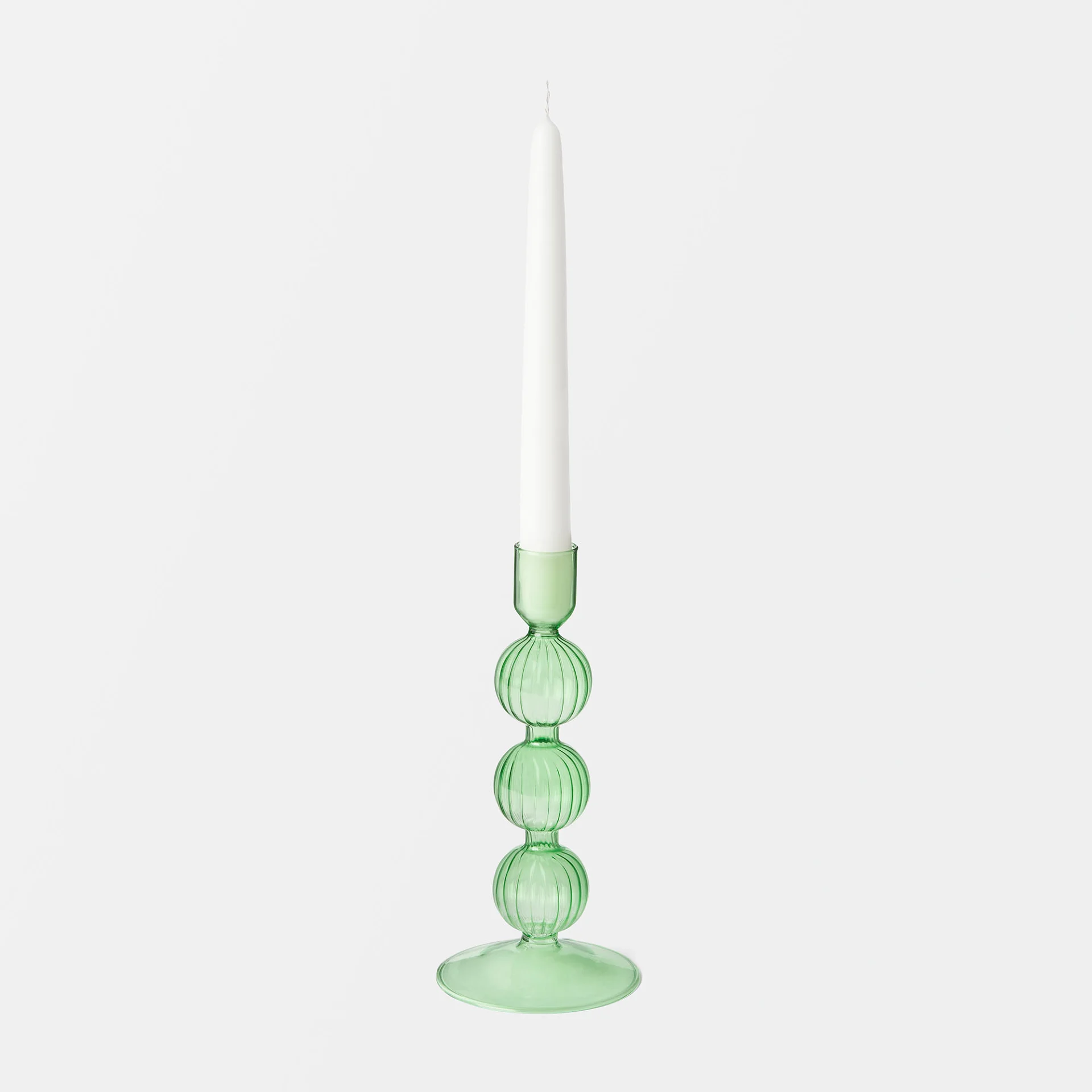 Ljusstake i glas SWIRL 21,5 cm