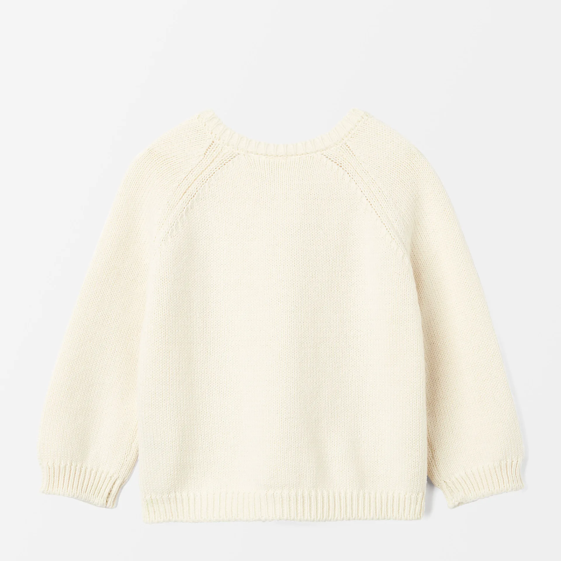 Stickad cardigan med broderi STRAWBERRY