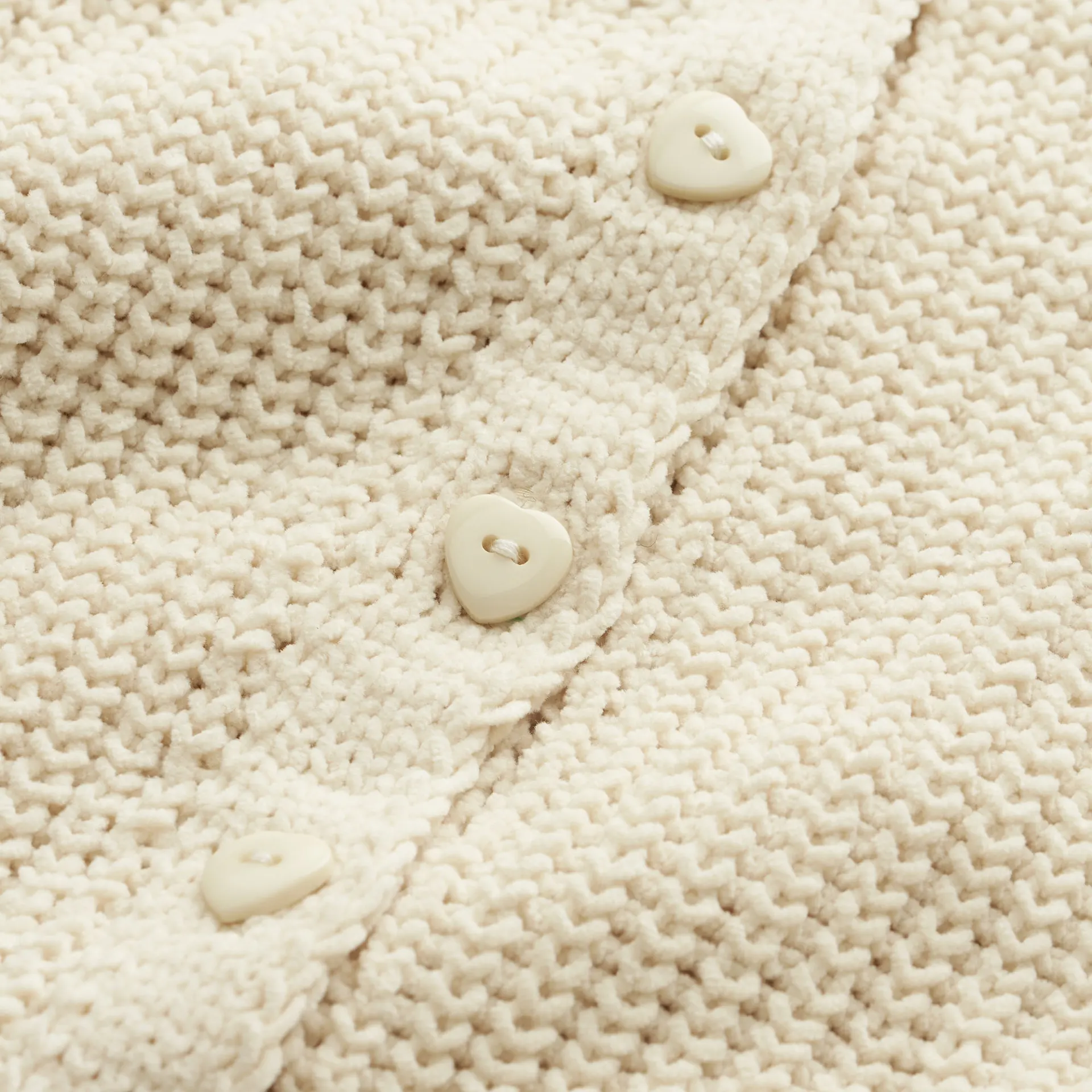 Stickad cardigan CHENILLE