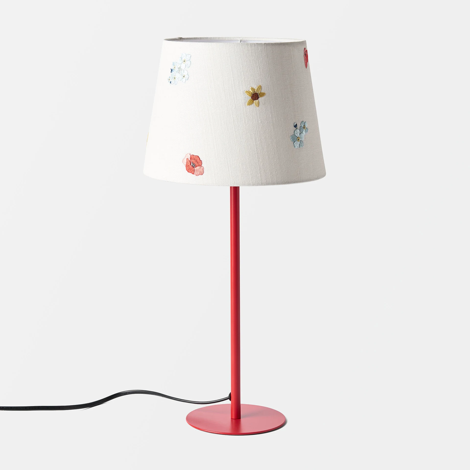 Lampskärm med brodyr Ø16 cm