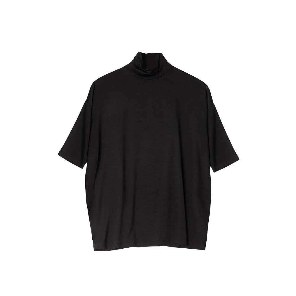 Tomasine Turtleneck Top - Black