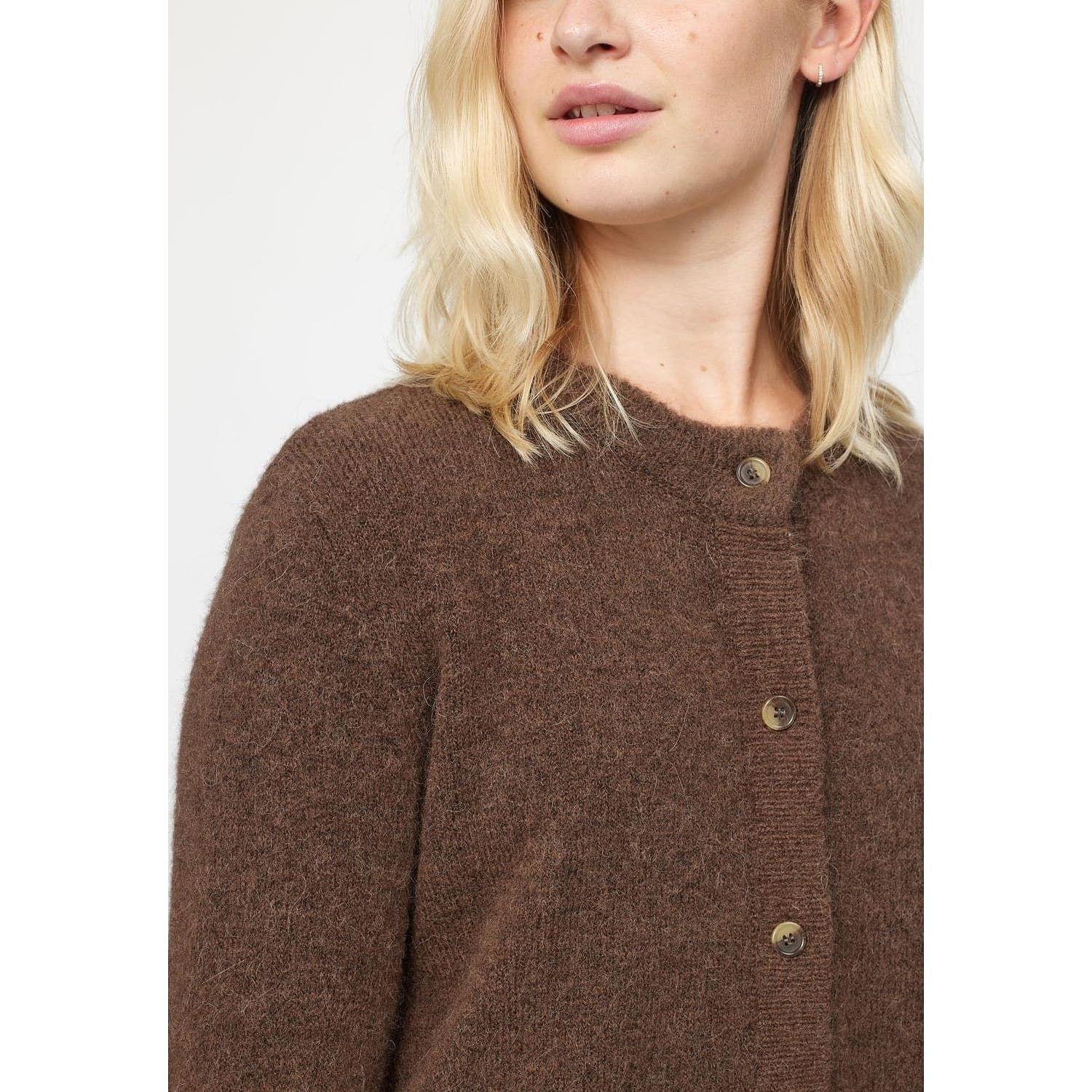 Srallison O-neck Cardigan Knit