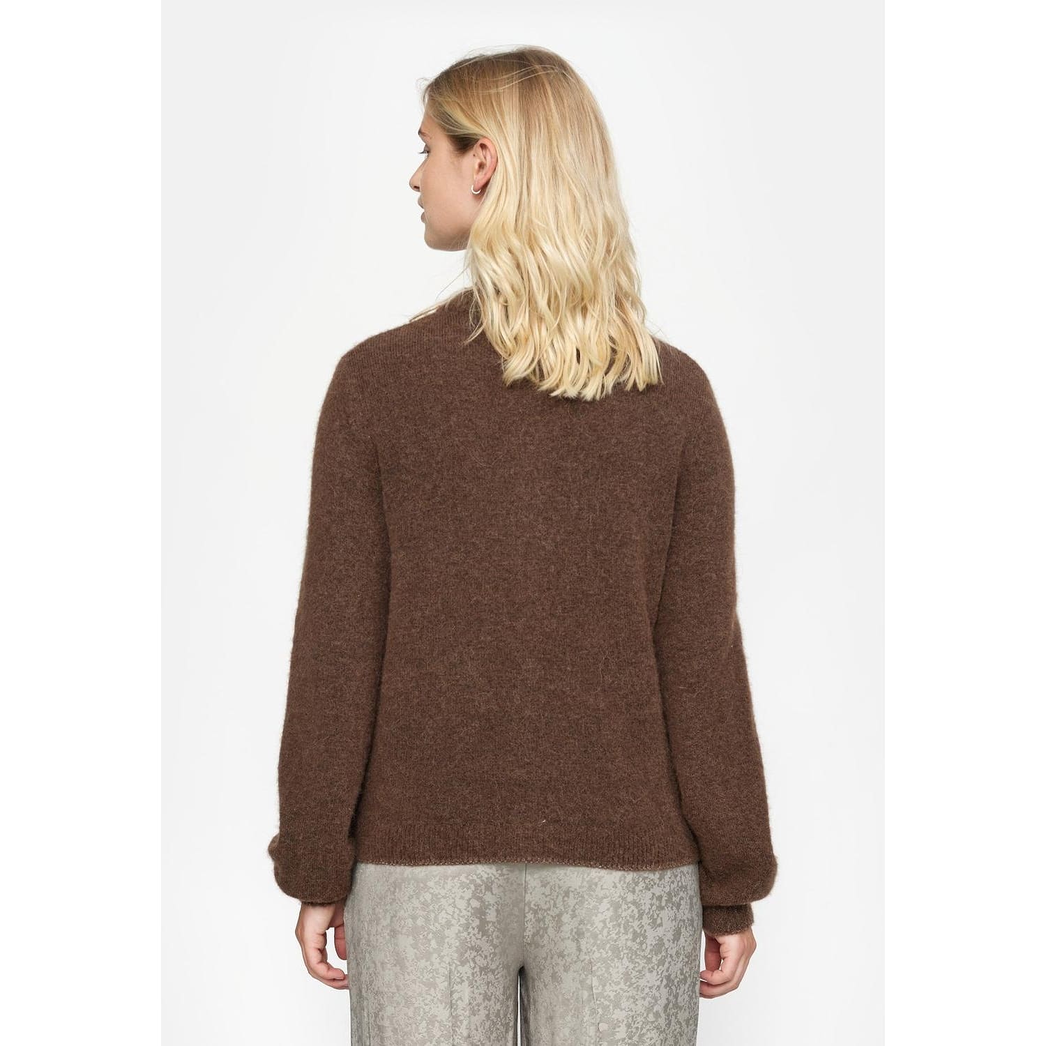 Srallison O-neck Cardigan Knit