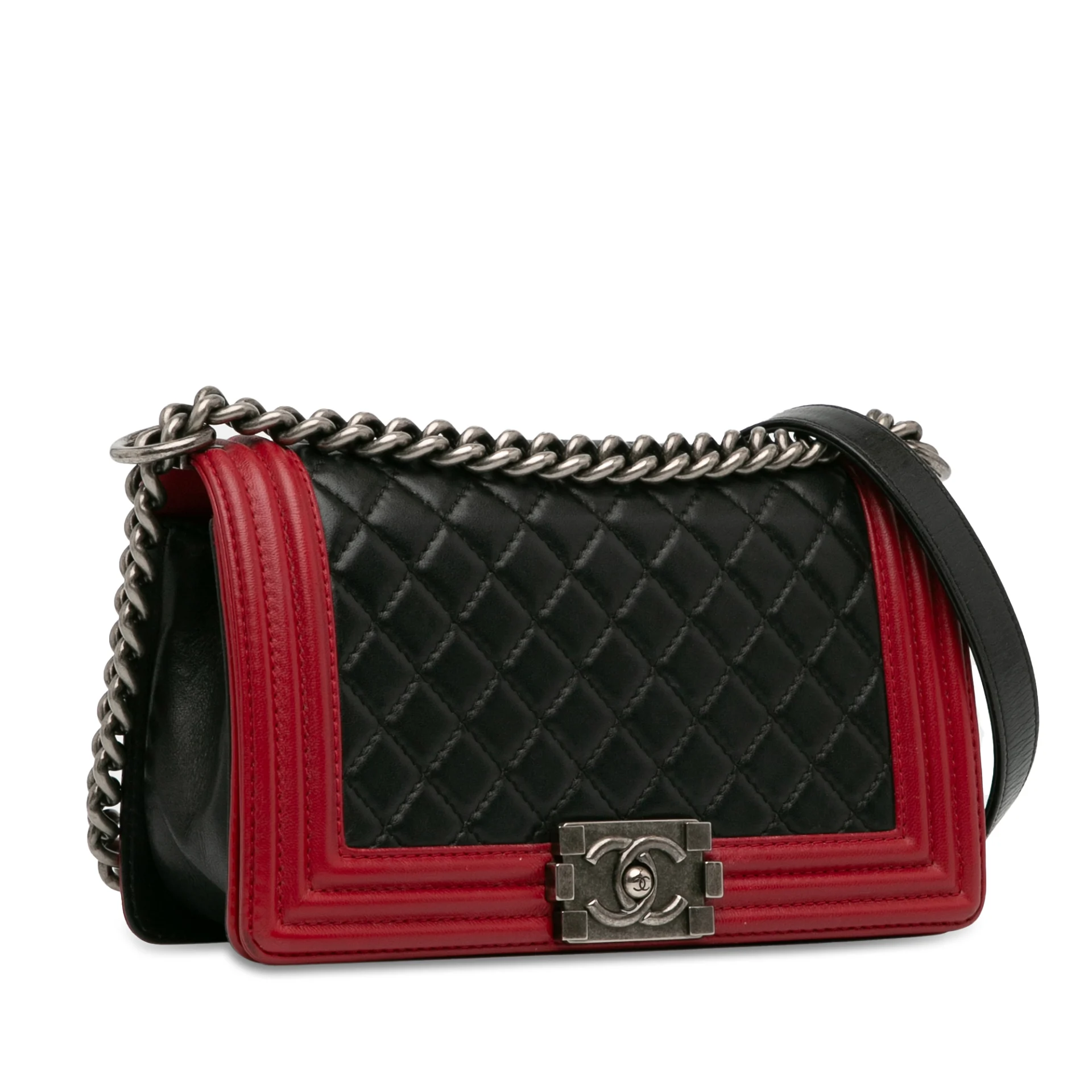 Chanel Medium Bicolor Lambskin Boy Flap