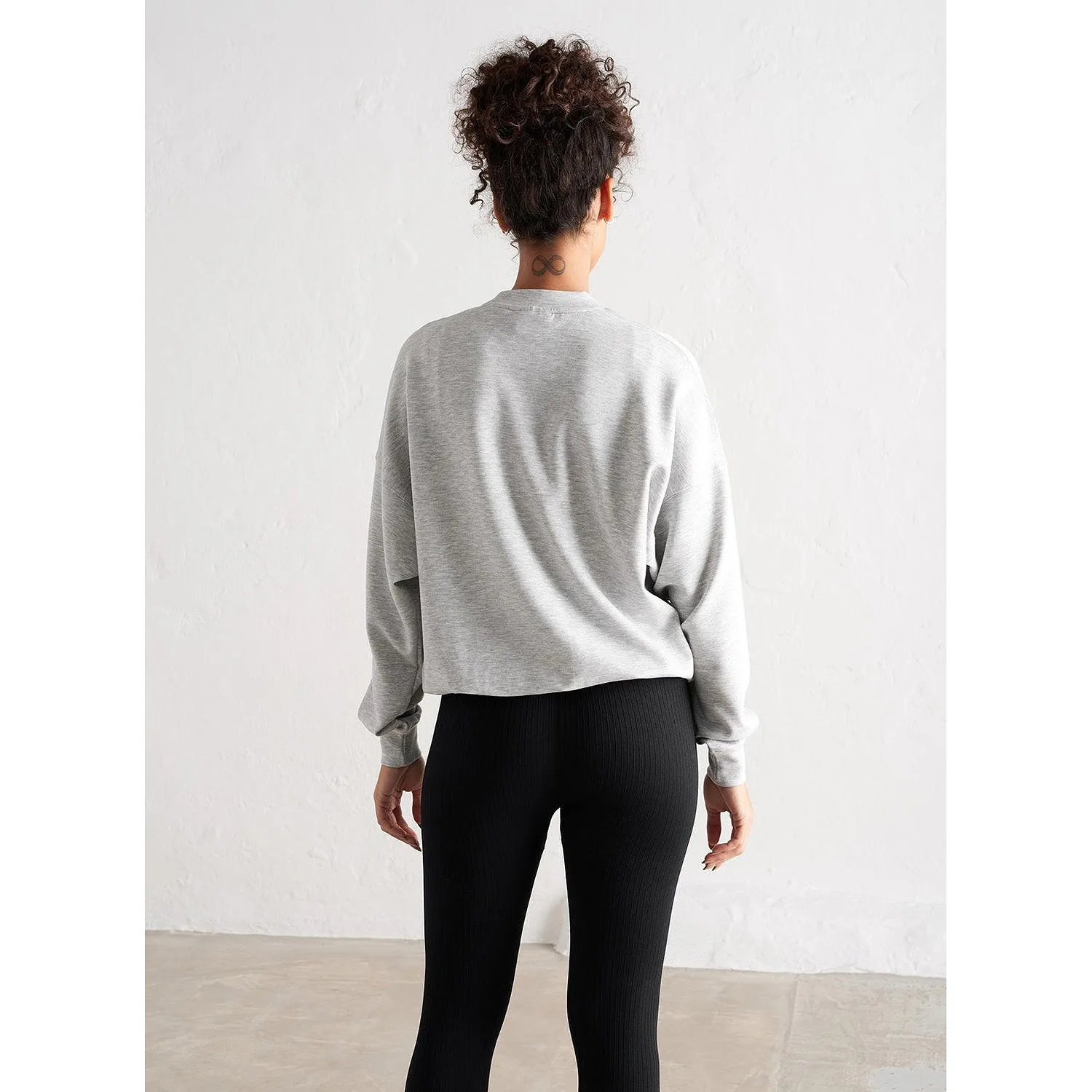 Light Grey Melange Comfy Sweatshirt