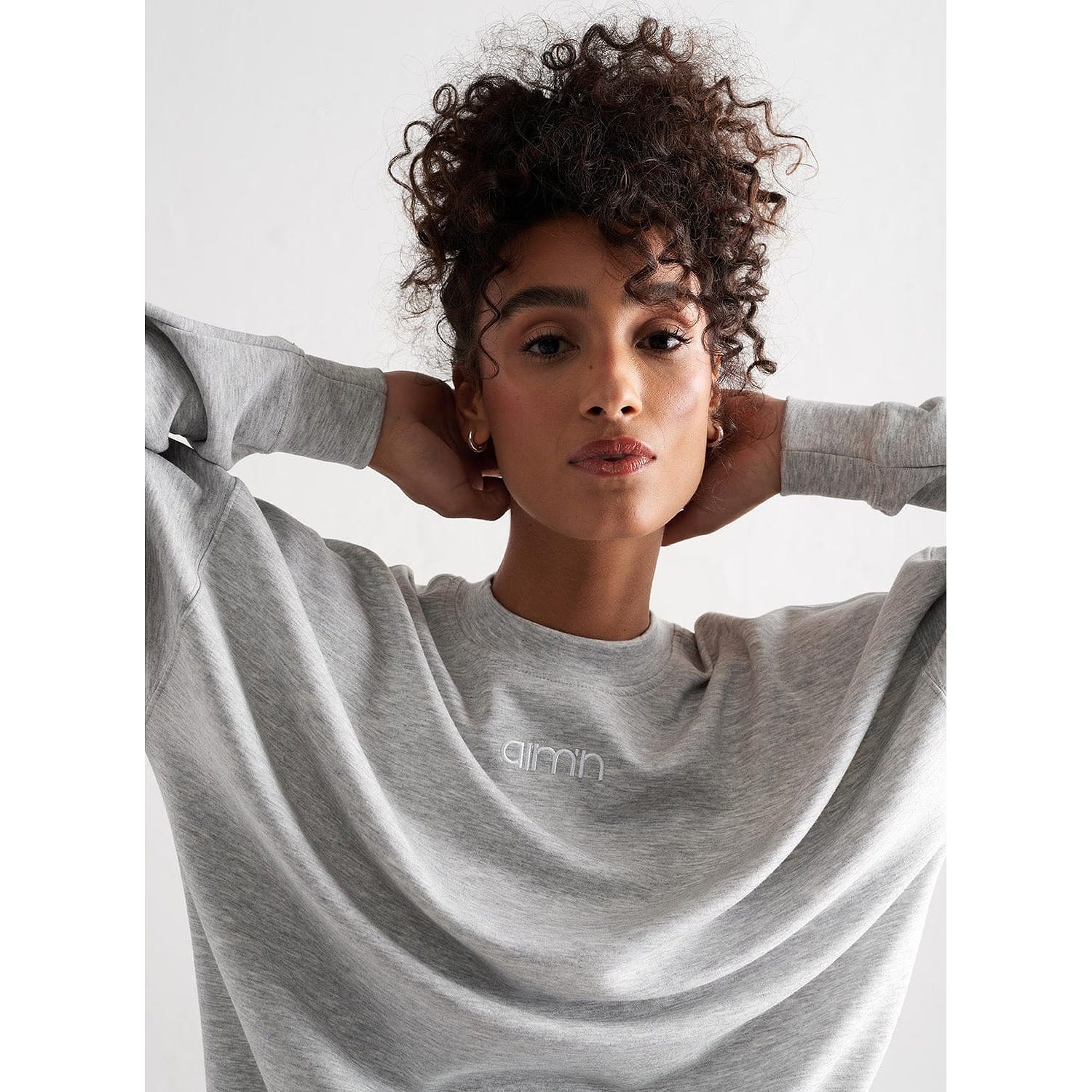 Light Grey Melange Comfy Sweatshirt