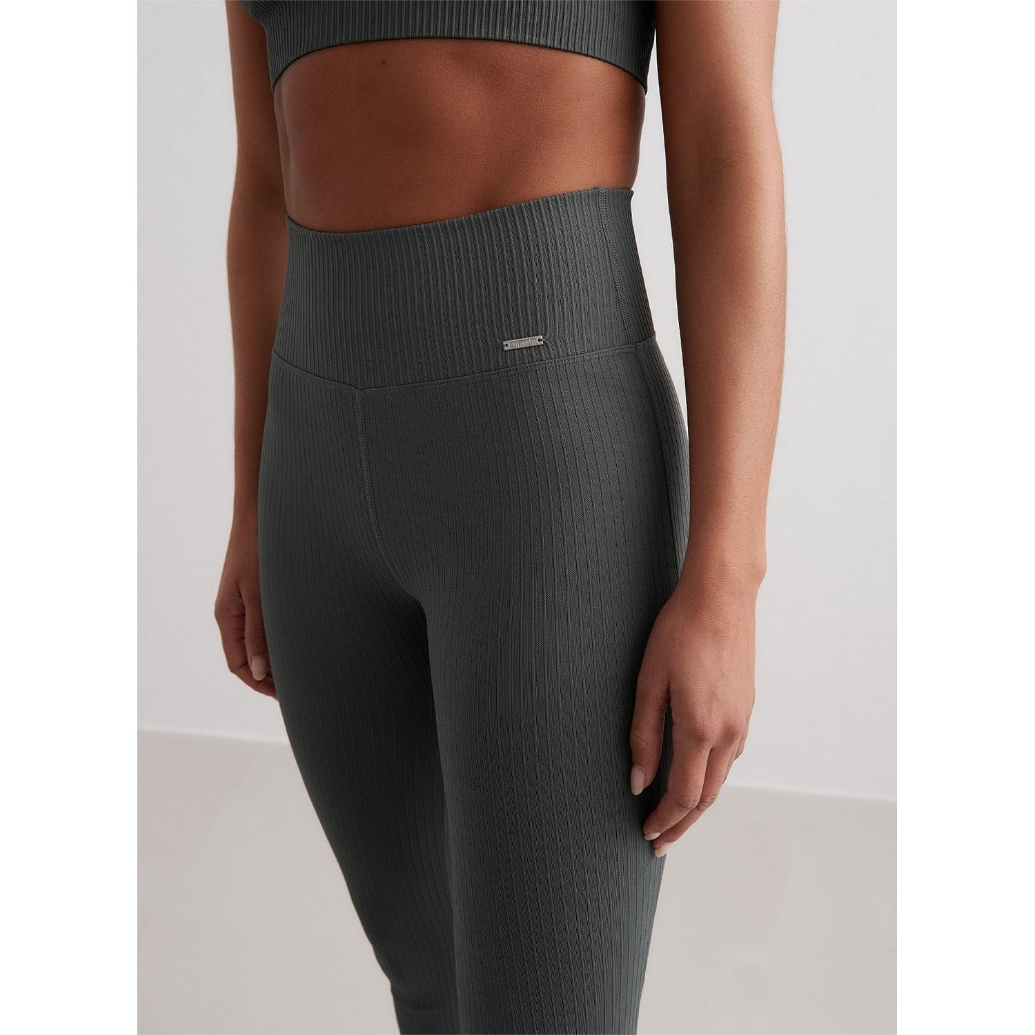 Sage Ribbed Seamless Tights