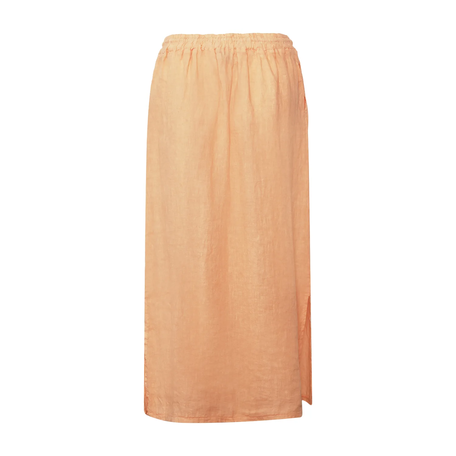 Hildur, Long Skirt, Linen - Apricot