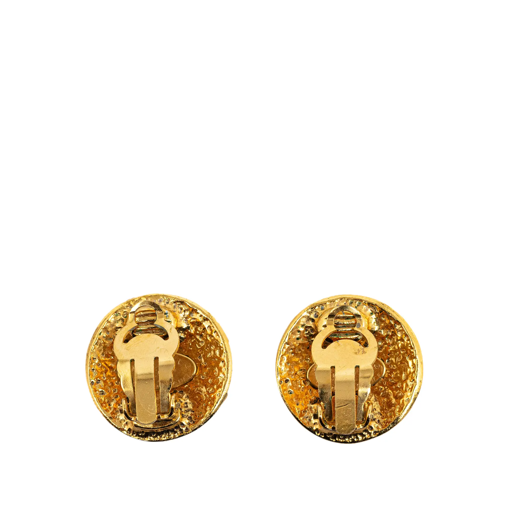 Chanel Cc Clip On Earrings