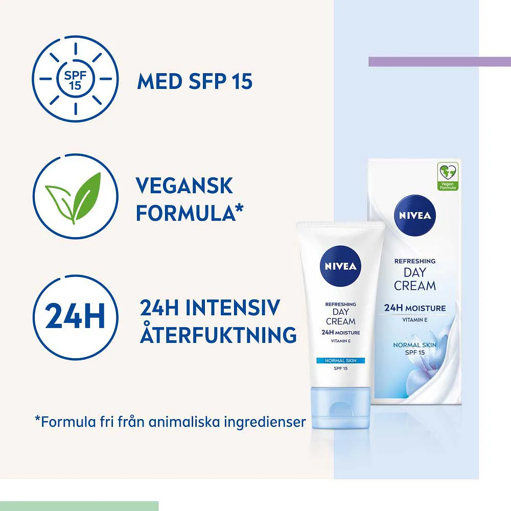 Dagkräm Refreshing Day Cream SPF15 50 ml NIVEA