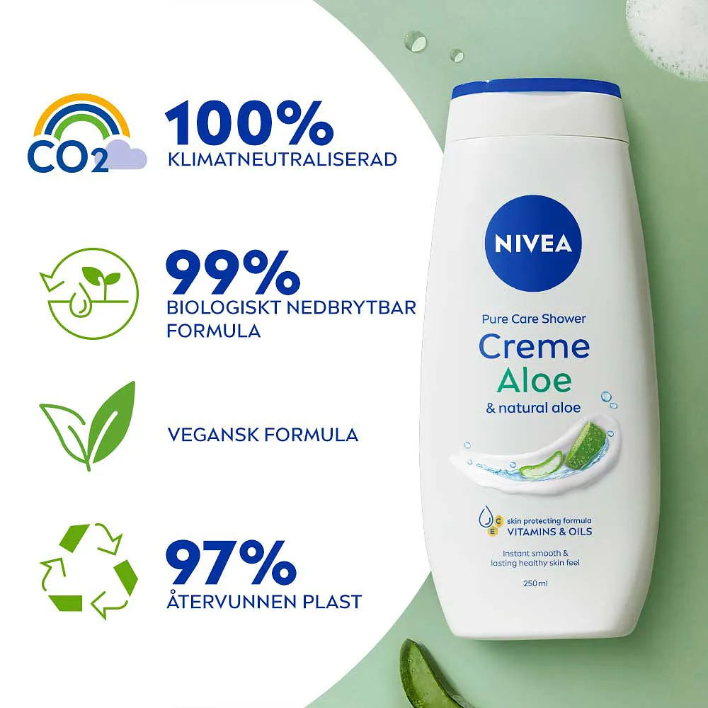 Duschtvål Creme Aloe 250 ml NIVEA