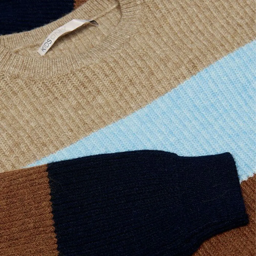 Stickad tröja KOGSANDY STRIPE PULLOVER