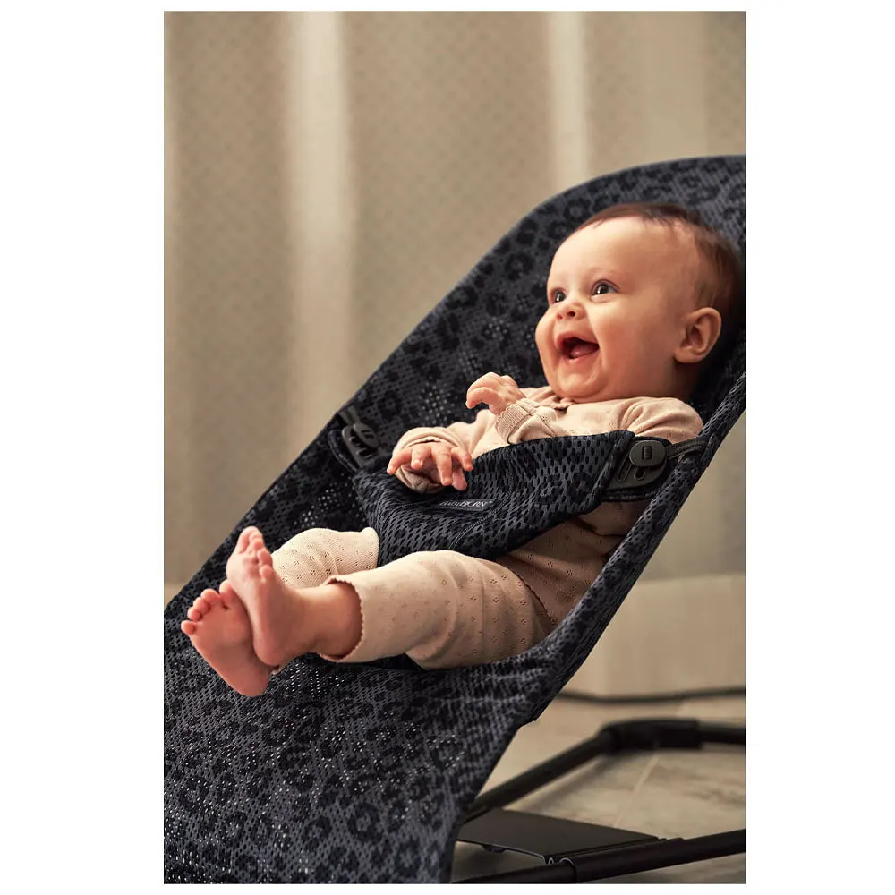 Babysitter Bliss Leopard Antracit - Mesh