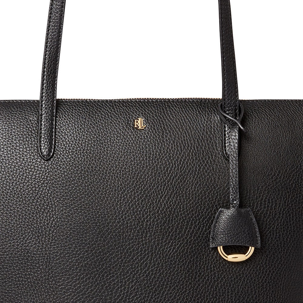VeganLeather Keaton Tote Black från Lauren Ralph Lauren Åhléns