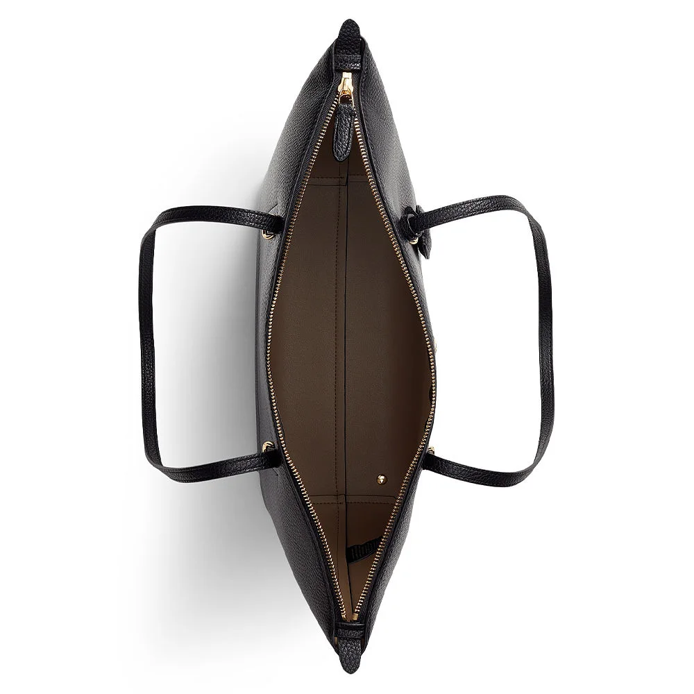 VeganLeather Keaton Tote Black från Lauren Ralph Lauren Åhléns