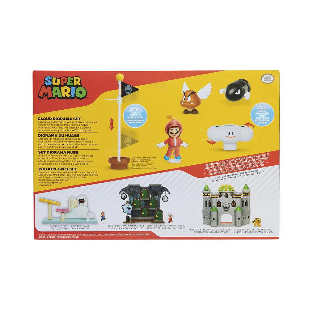 Super Mario Lekset Diorama Set Cloud 6cm