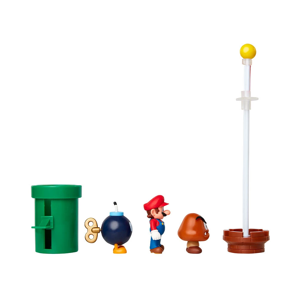 Super Mario Lekset Diorama Acorn Plains 6cm