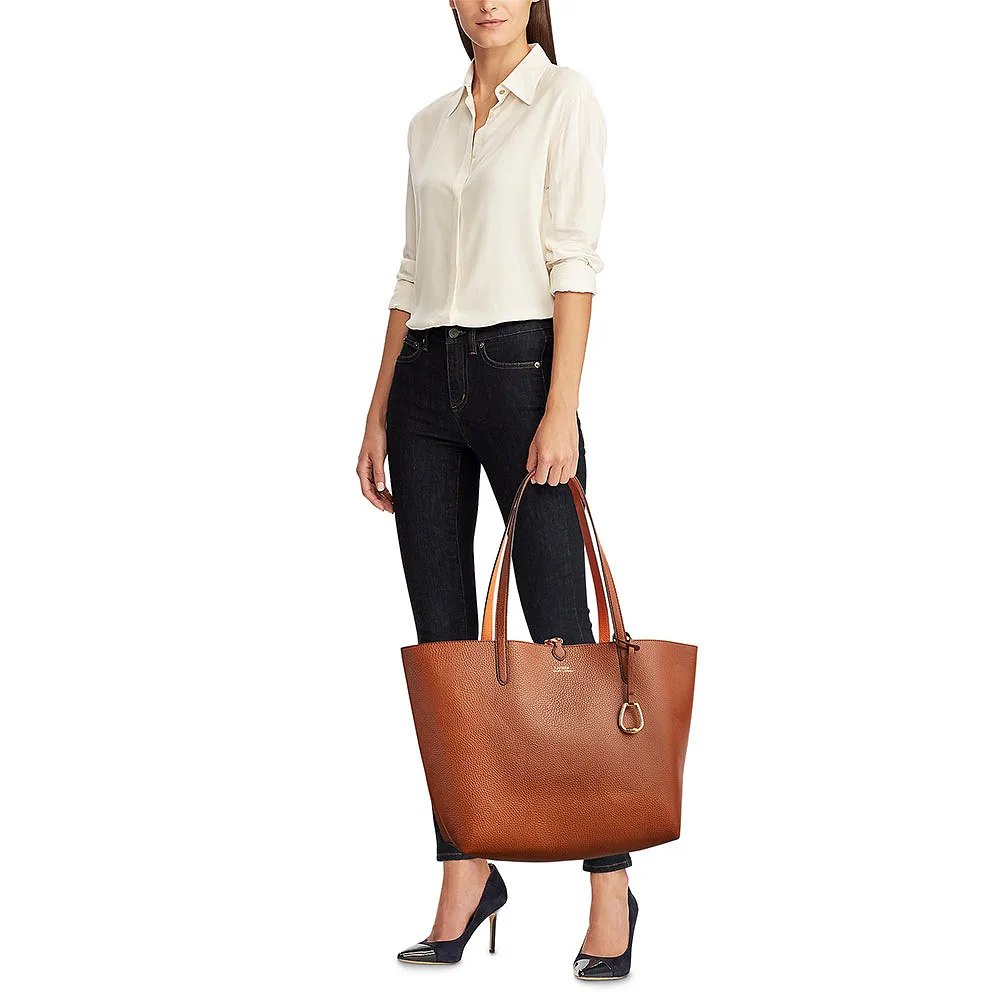 Faux-Leather Reversible Tote