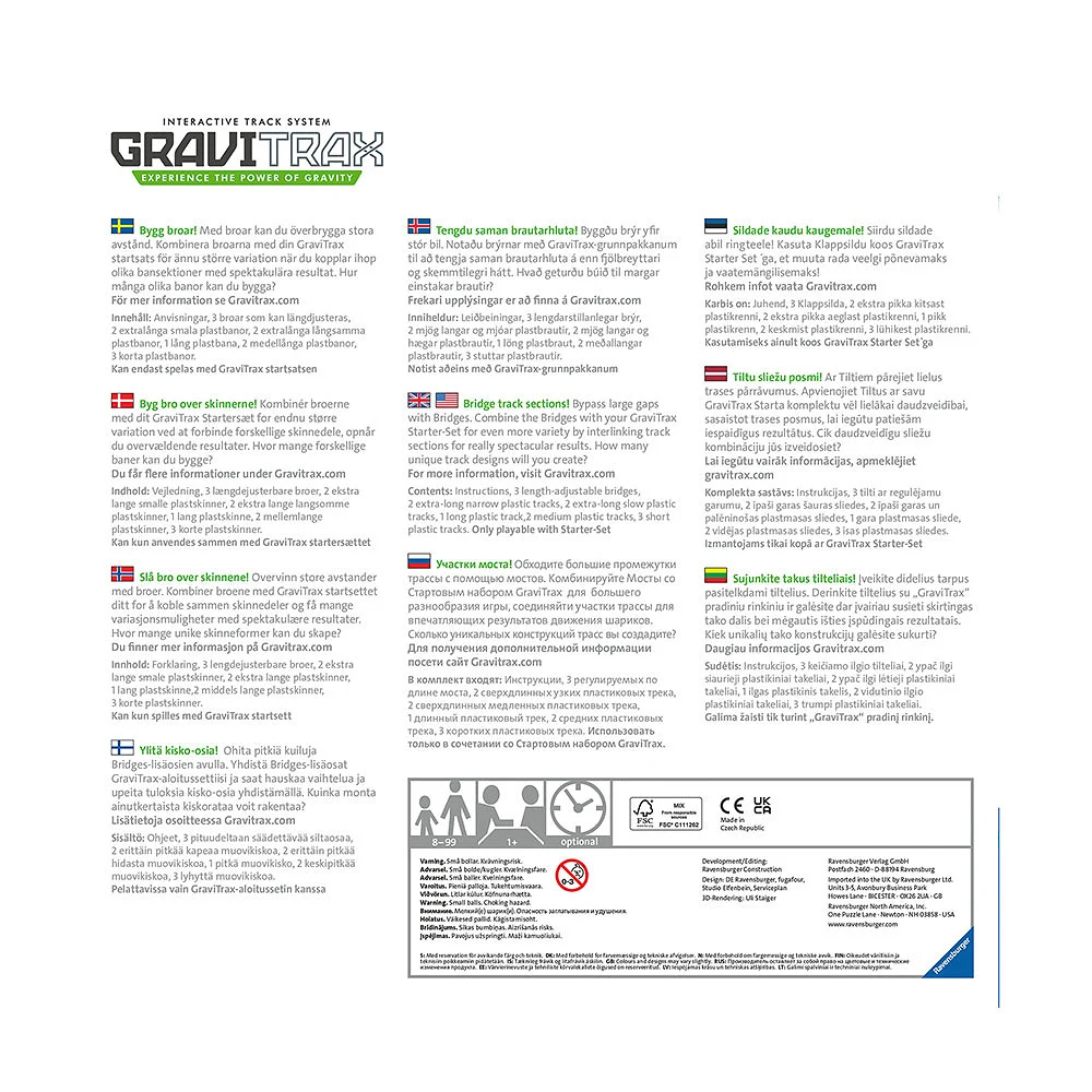 GraviTrax Bridges Nordics 10-spr