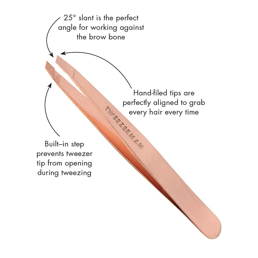 Rose Gold Slant Tweezer