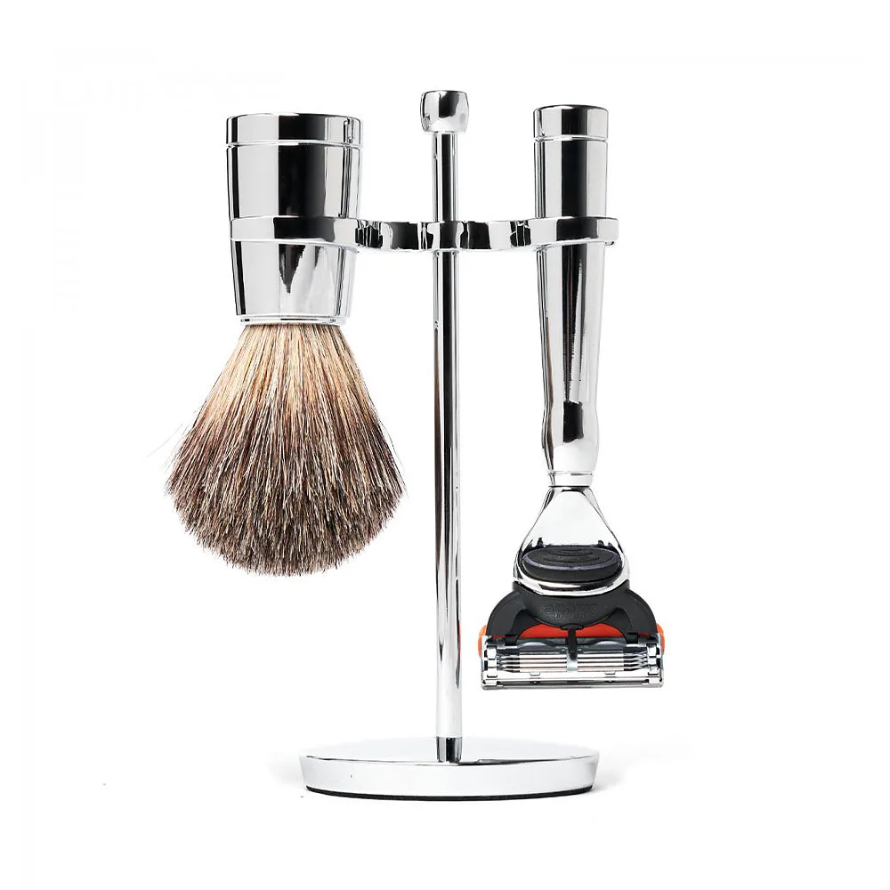 Classic 3-piece Shaving Set Chrome Fusion