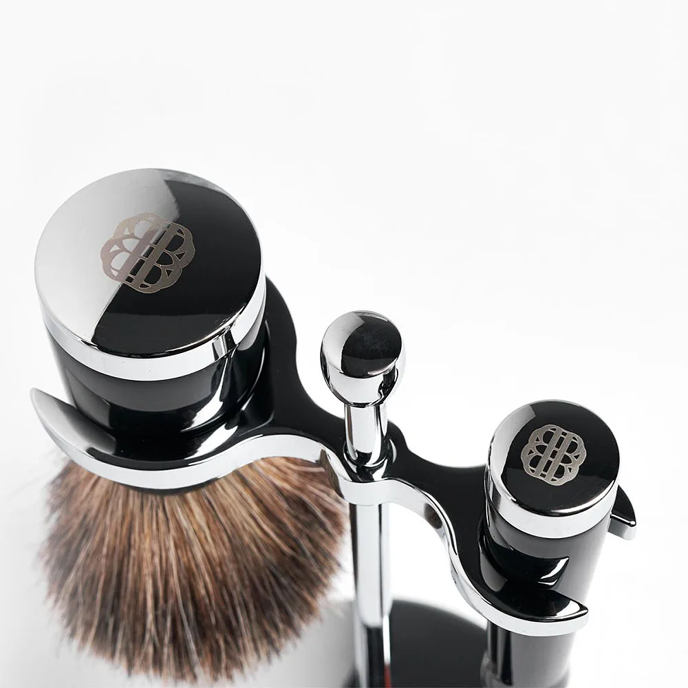 Classic 3-piece Shaving Set Ebony Safety Razor