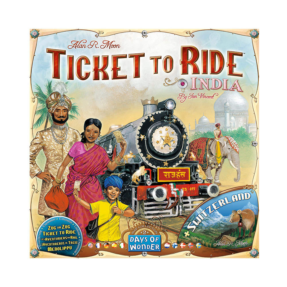 Ticket to Ride Ticket to Ride Map Collection #2 - Indien och Schweitz