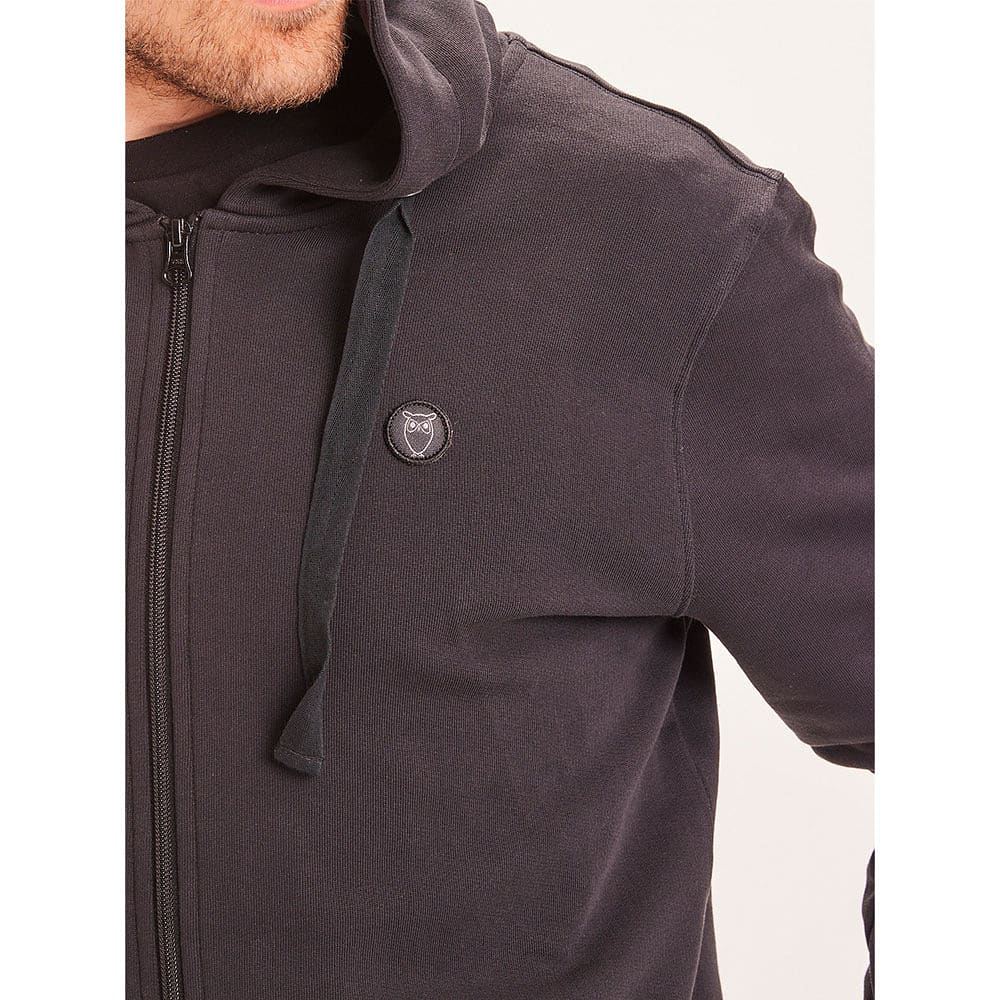 Sweat ELM zip hood basic badge sweat