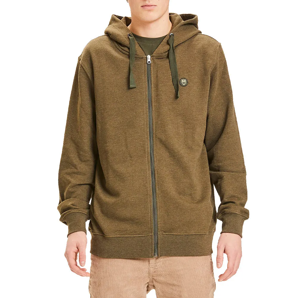 Sweat ELM zip hood basic badge sweat