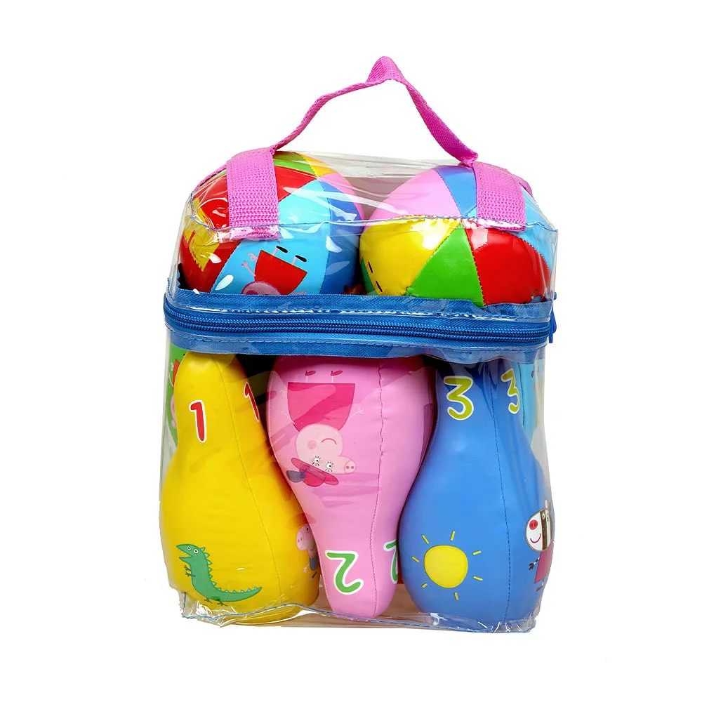 Peppa Pig 8 delar Mjukt Bowling Set