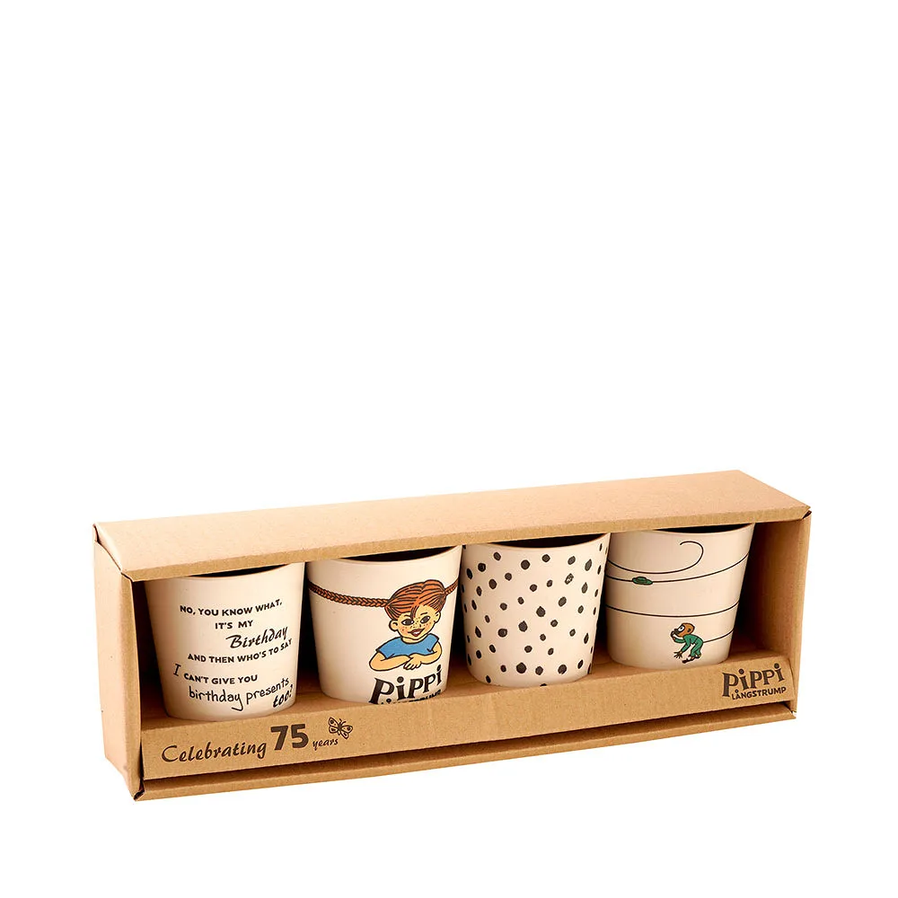 Pippi 4st Muggar Melamine