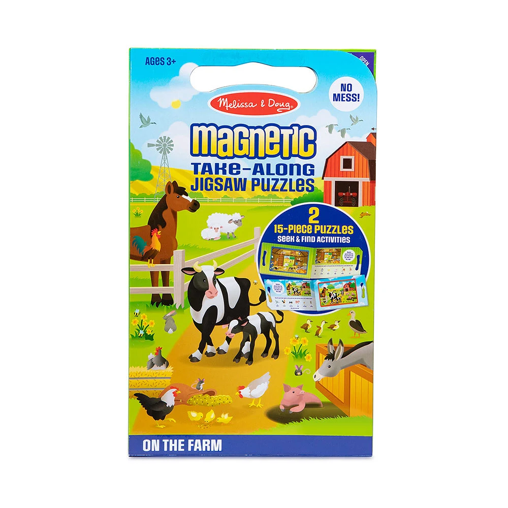 Melissa & Doug Safari Take Along Magnetic Puzzles