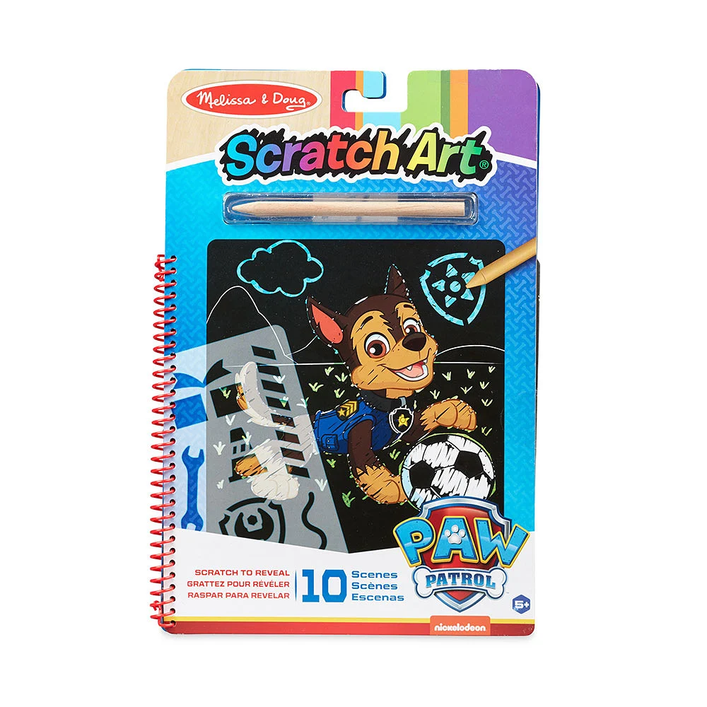 Paw Patrol Melissa & Doug Scratch Art - Chase