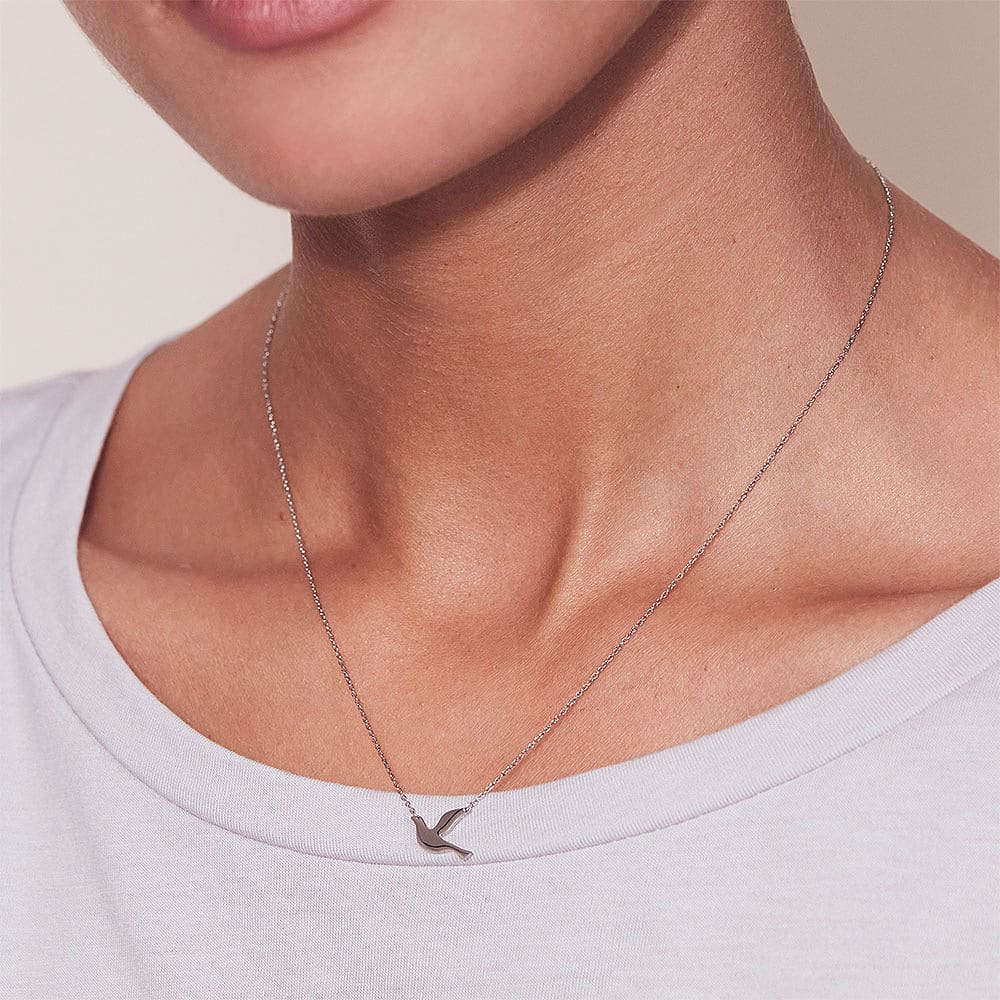 Dove Necklace Steel