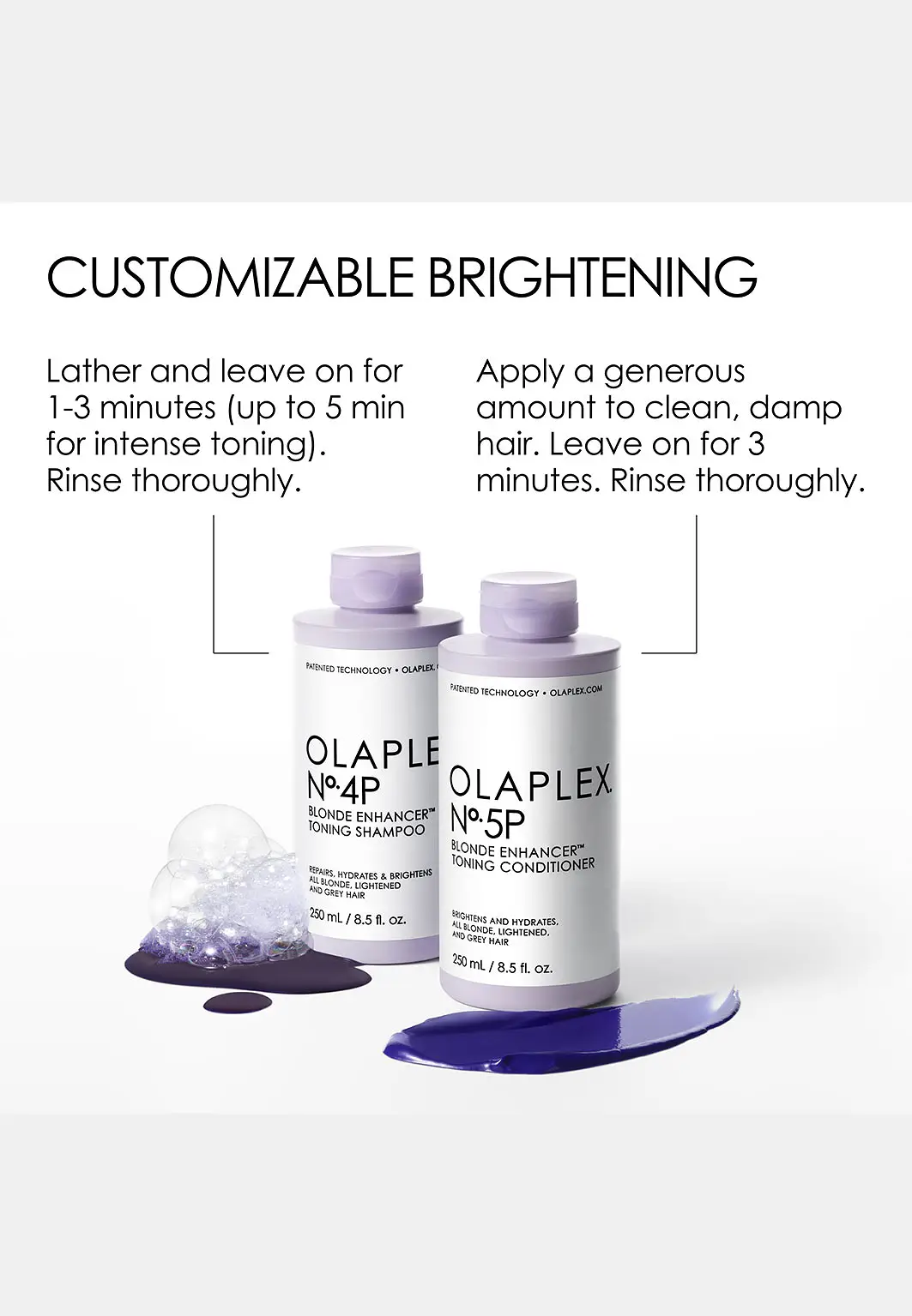 Olaplex No4P Blond Enhancer Toning Shampoo Purple