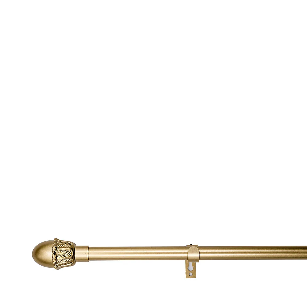 Gardinstång Mozart Ø 19 mm 120-210 cm, blankt guld