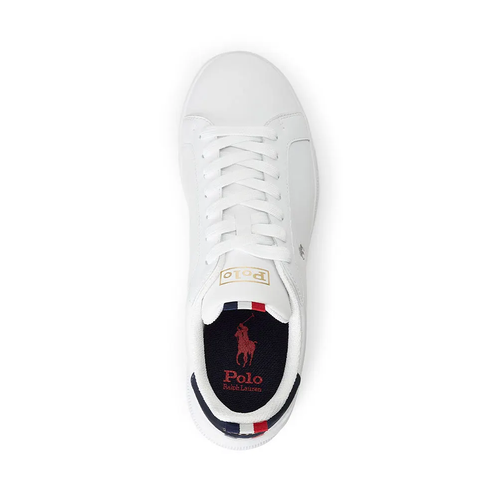 Heritage Court II Leather Sneaker White/Navy/Red från Ralph Lauren Åhléns