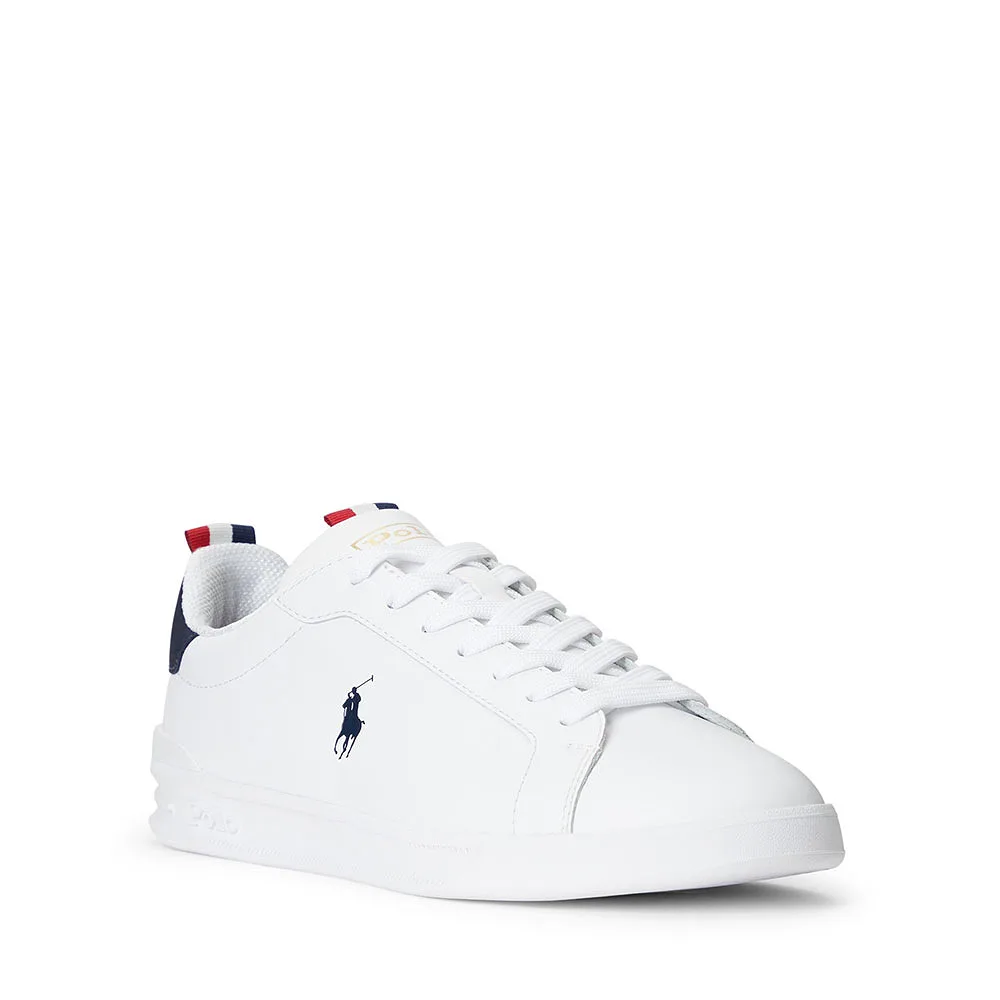 Heritage Court II Leather Sneaker White/Navy/Red från Ralph Lauren Åhléns