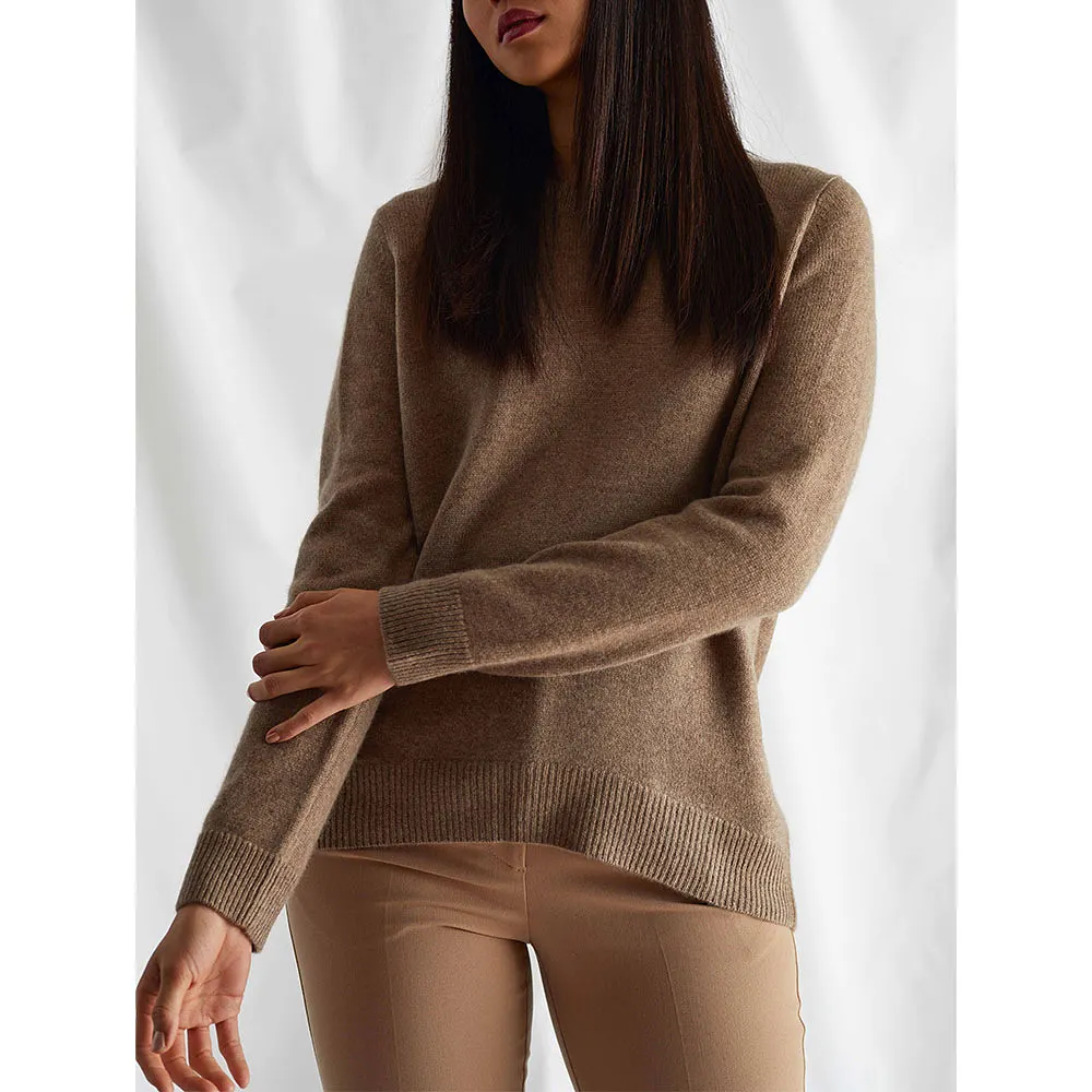 Cashmere Straight O-neck Sweater