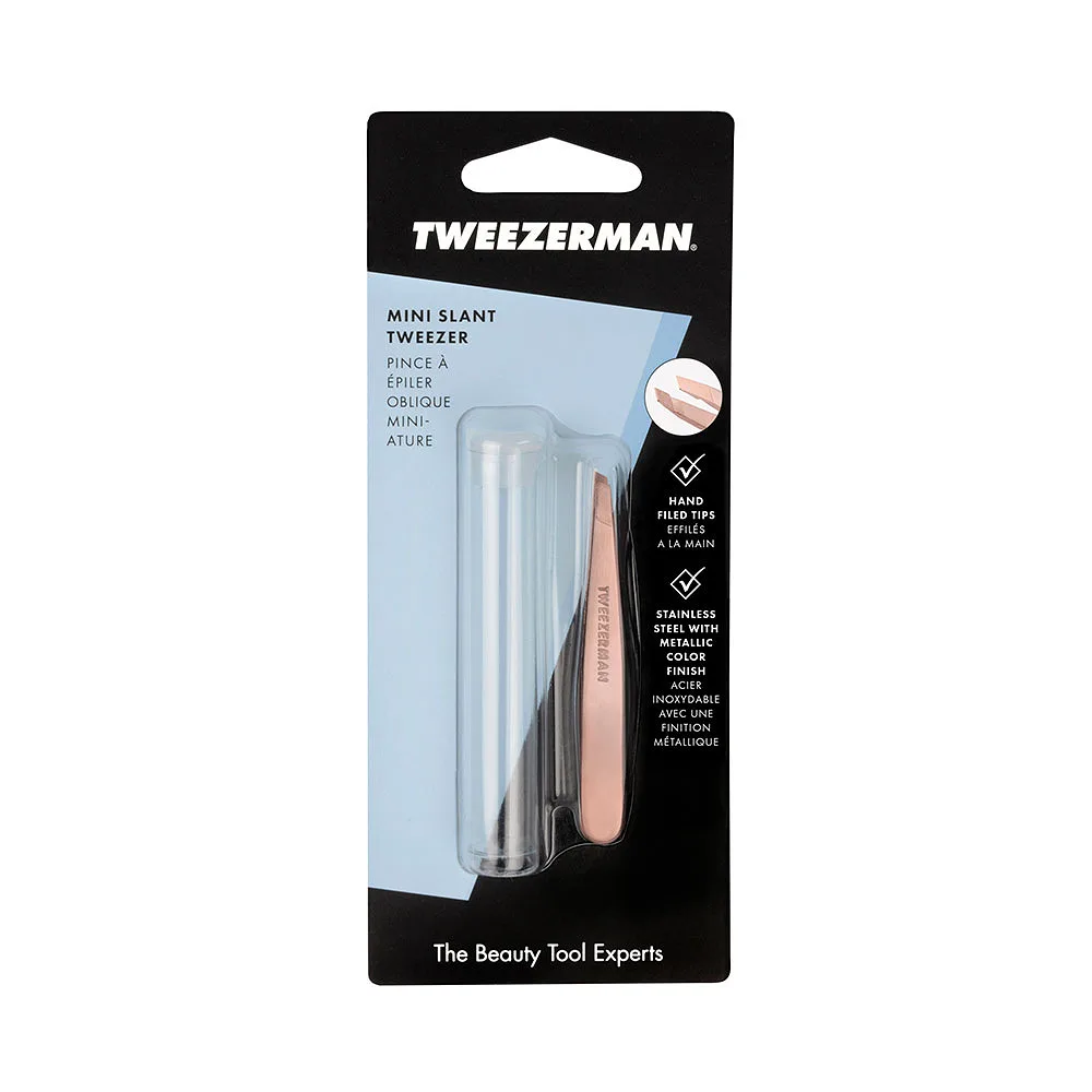 Mini Slant Tweezer Rose Gold